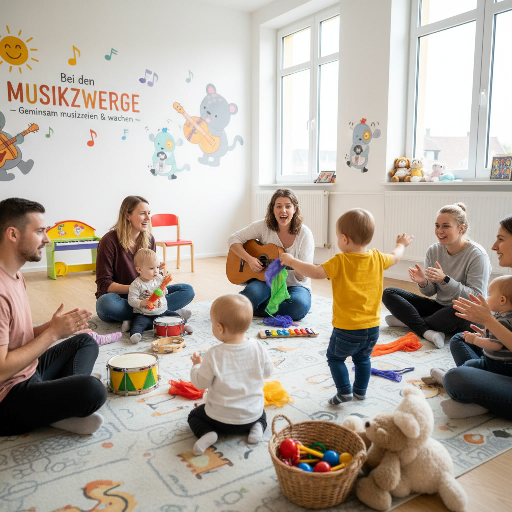 KI Generiertes Bild von einer Musiklischenfrüherzieung